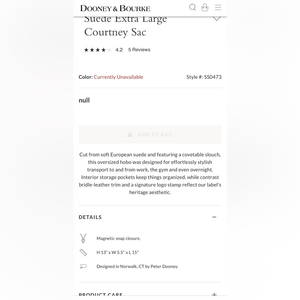 RARE·DISCONTINUED Dooney & Bourke Suede XL Courtney Sac - Olive. EUC - Picture 10 of 12